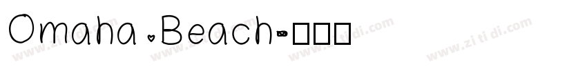 Omaha Beach字体转换
